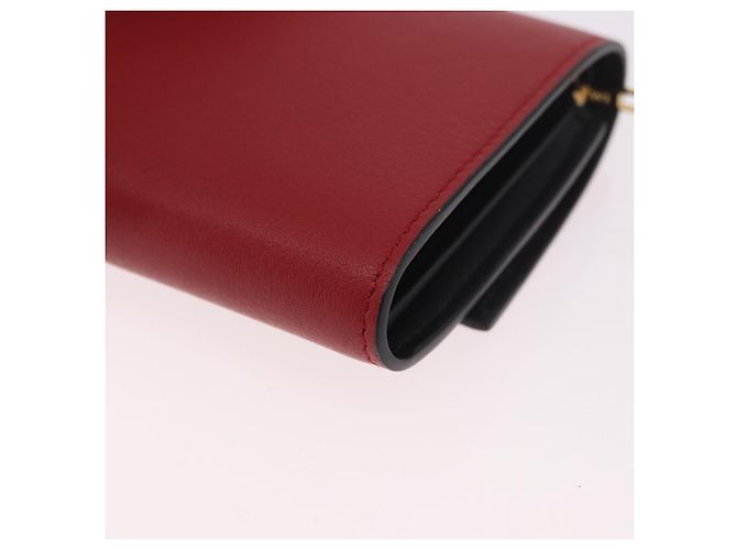 LOEWE Studio Ghibli No-Face Compact Wallet Leather Red Gold - vista 16