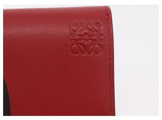 LOEWE Studio Ghibli No-Face Compact Wallet Leather Red Gold - vista 17