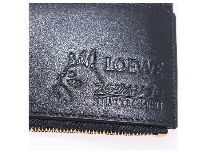 LOEWE Studio Ghibli No-Face Compact Wallet Leather Red Gold - vista 19