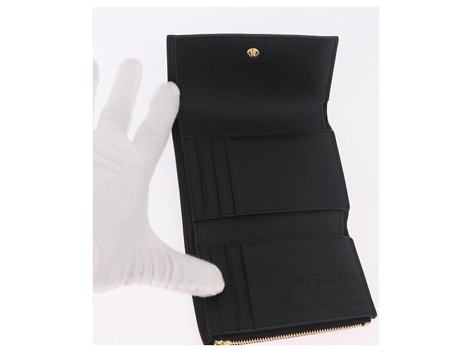 LOEWE Studio Ghibli No-Face Compact Wallet Leather Red Gold - vista 8