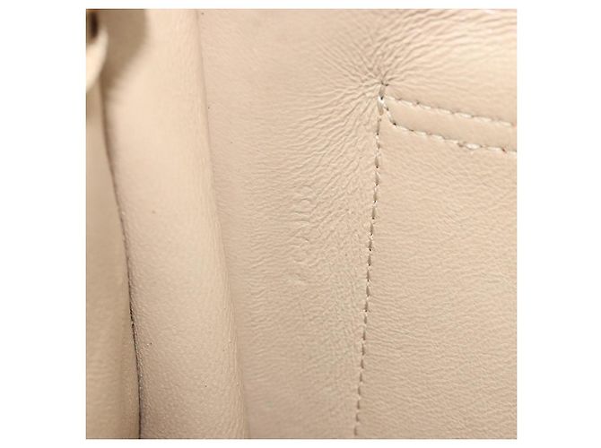 Céline CELINE Chain Shoulder Bag Leather Beige Gold - vista 12