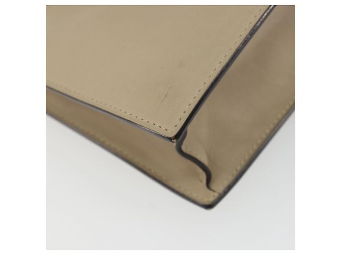 Céline CELINE Chain Shoulder Bag Leather Beige Gold - vista 16