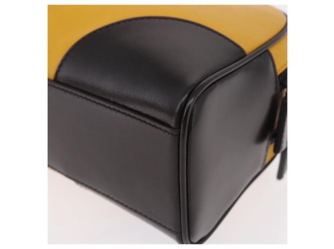 PRADA Hand Bag Leather Yellow Silver - vue 11