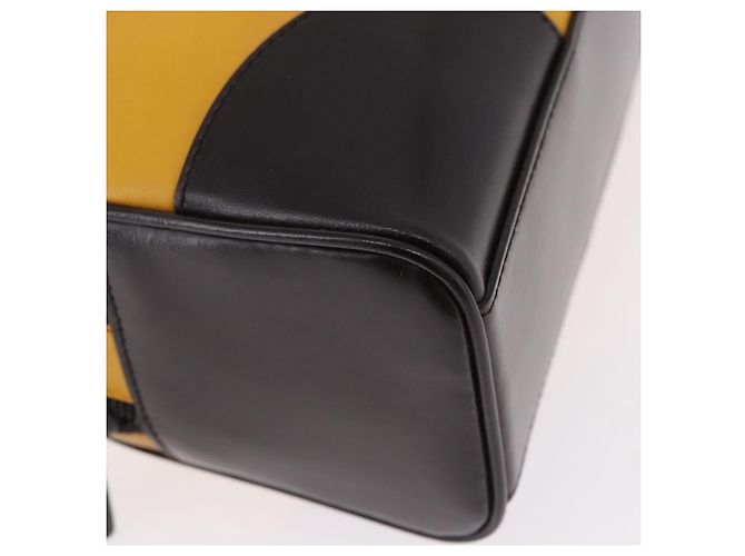 PRADA Hand Bag Leather Yellow Silver - vue 12