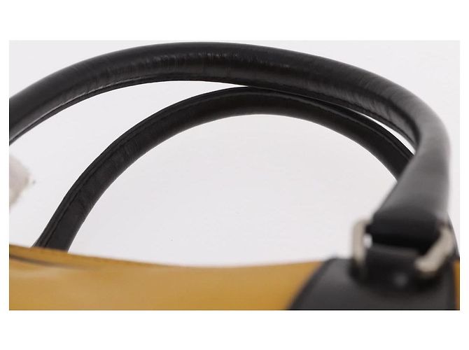 PRADA Hand Bag Leather Yellow Silver - vue 8