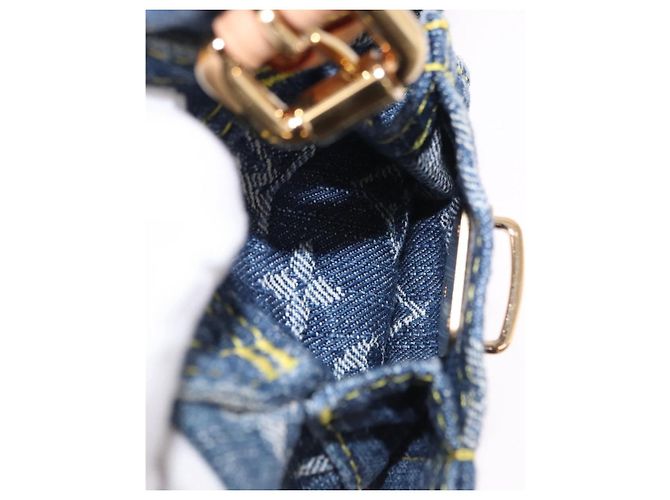 LOUIS VUITTON Monogram Denim Sac A Dos PM Backpack Blue LV - vista 27