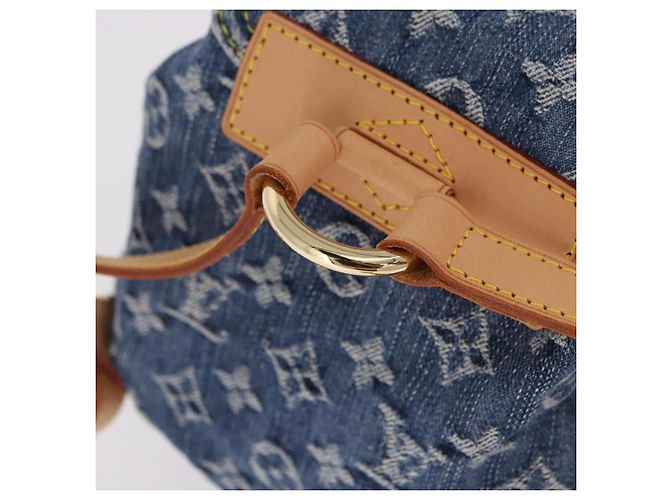 LOUIS VUITTON Monogram Denim Sac A Dos PM Backpack Blue LV - vista 7