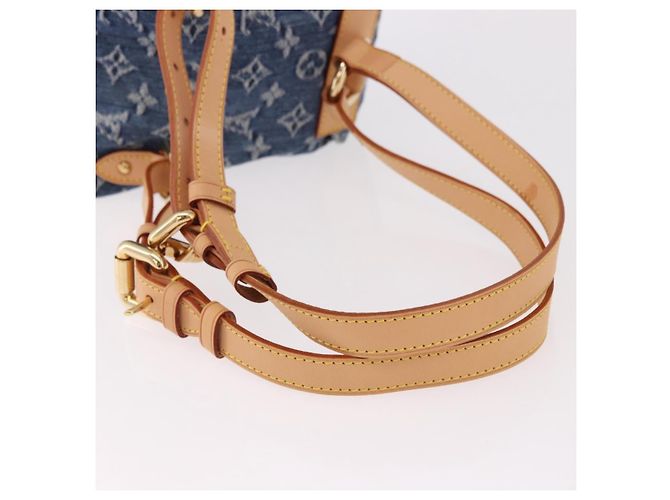 LOUIS VUITTON Monogram Denim Sac A Dos PM Backpack Blue LV - vista 9
