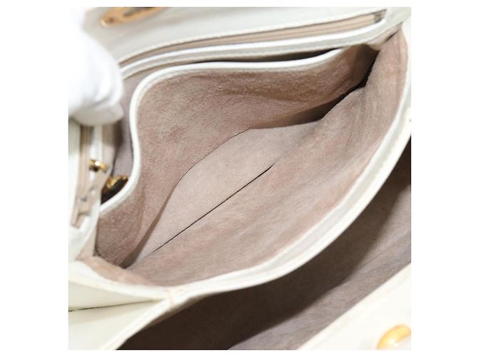 GUCCI Hand Bag Leather White Gold 000 406 0025 - vista 19