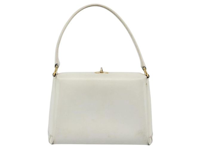 GUCCI Hand Bag Leather White Gold 000 406 0025 - vista 3