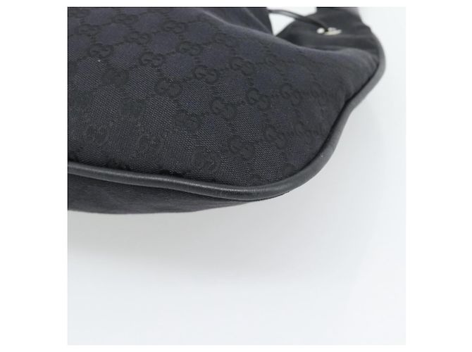 GUCCI GG Canvas Bamboo Hand Bag Black Silver 001 4033 - vista 12