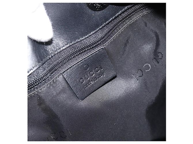GUCCI GG Canvas Bamboo Hand Bag Black Silver 001 4033 - vista 14