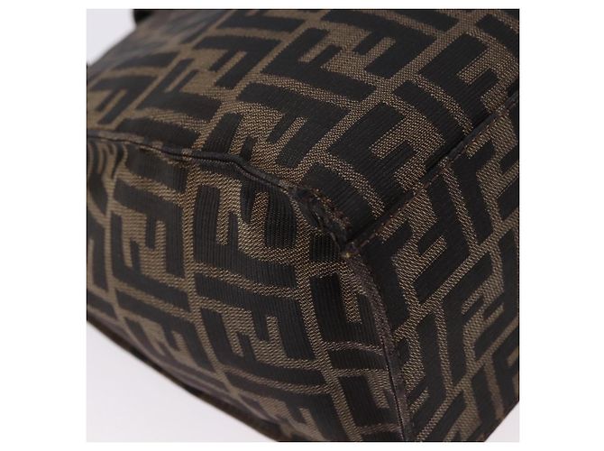 FENDI Zucca Canvas Tote Bag Brown Black - vista 12