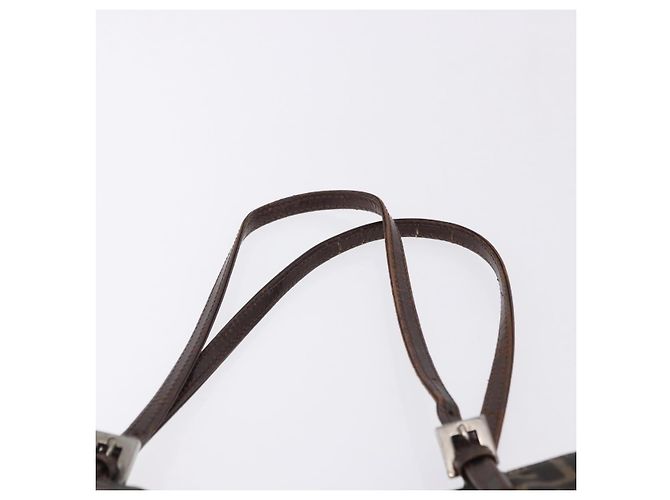 FENDI Zucca Canvas Tote Bag Brown Black - vista 8