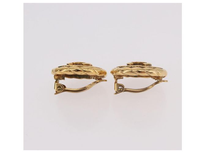 CHANEL COCO Mark Earring Metal Gold Tone CC - vista 12