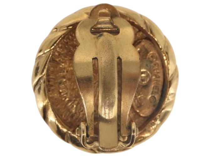 CHANEL COCO Mark Earring Metal Gold Tone CC - vista 8