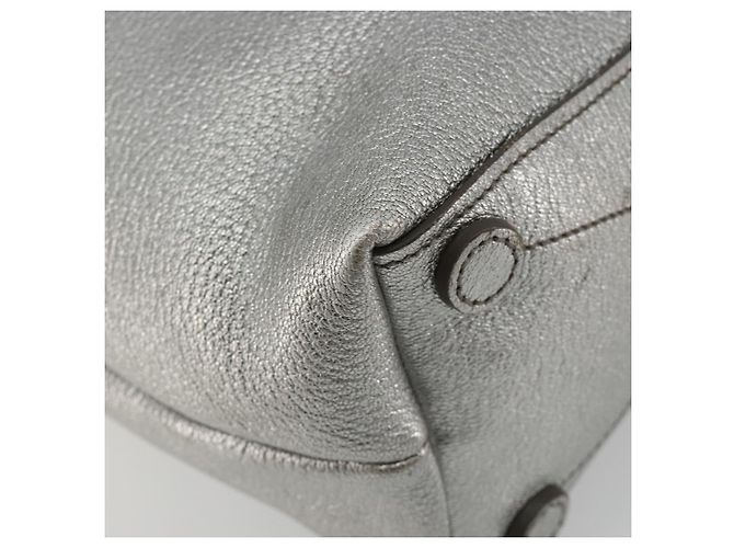 Miu Miu Shoulder Bag Leather Silver - vista 16
