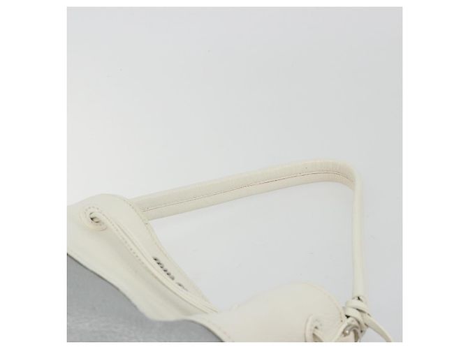 Miu Miu Shoulder Bag Leather Silver - vista 8
