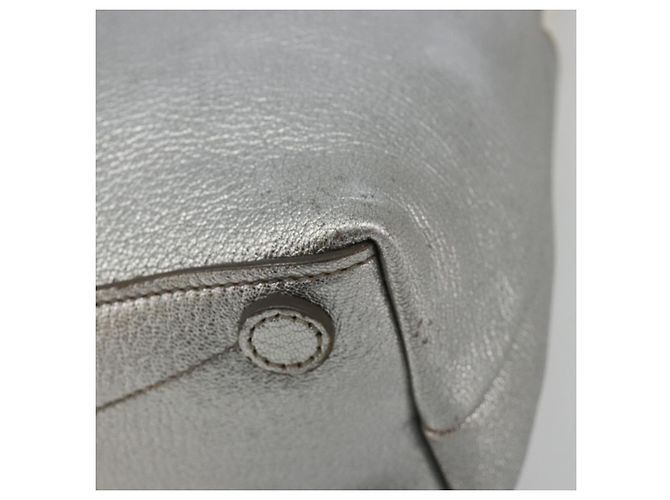 Miu Miu Shoulder Bag Leather Silver - vista 9