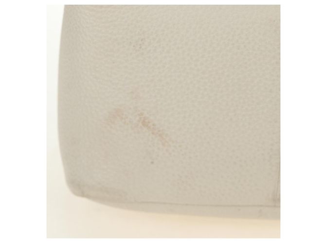 PRADA Hand Bag Vittero Dino Leather 2way White Gold - vista 19