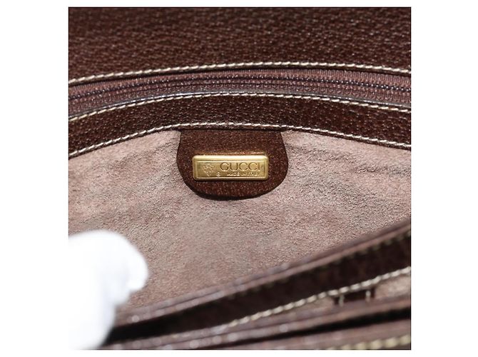 GUCCI Bamboo Hand Bag Leather Brown - vista 17