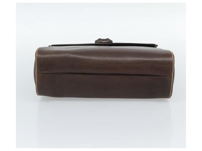 GUCCI Bamboo Hand Bag Leather Brown - vista 5