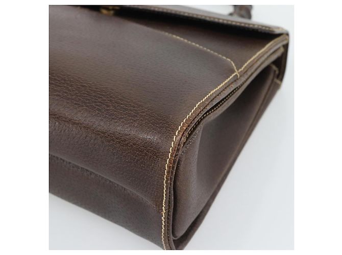 GUCCI Bamboo Hand Bag Leather Brown - vista 9