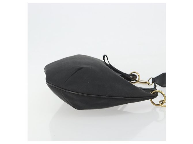 GUCCI Sherry Line Shoulder Bag Canvas Black Gold 106663 - vista 3