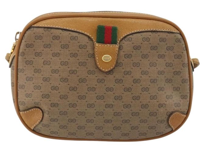 GUCCI Micro GG Shoulder Bag PVC Leather Beige 156 02 066 - vista 13