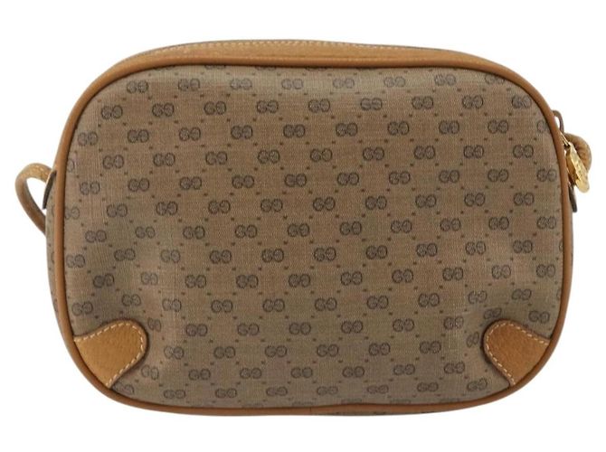 GUCCI Micro GG Shoulder Bag PVC Leather Beige 156 02 066 - vista 2