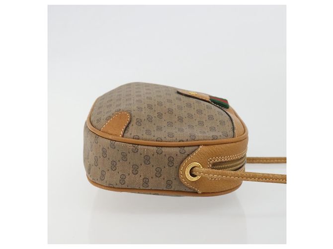 GUCCI Micro GG Shoulder Bag PVC Leather Beige 156 02 066 - vista 3
