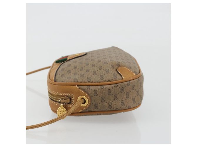 GUCCI Micro GG Shoulder Bag PVC Leather Beige 156 02 066 - vista 4
