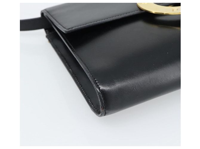 Céline CELINE Circle Shoulder Bag Leather Black Gold - vista 14