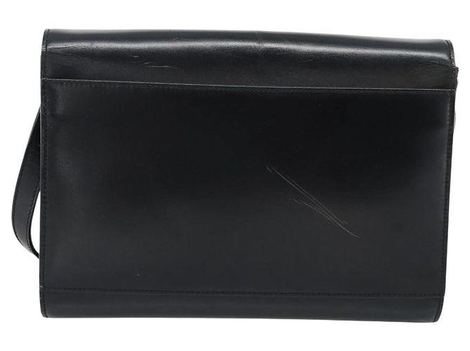 Céline CELINE Circle Shoulder Bag Leather Black Gold - vista 2