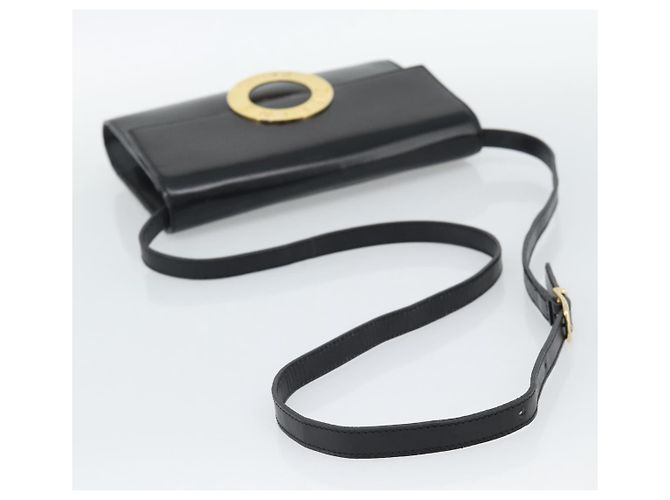 Céline CELINE Circle Shoulder Bag Leather Black Gold - vista 7