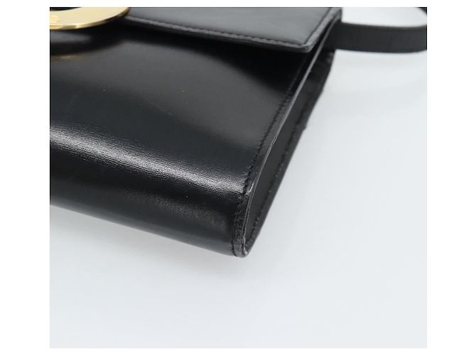 Céline CELINE Circle Shoulder Bag Leather Black Gold - vista 9