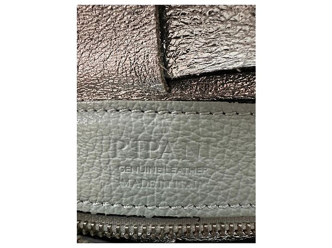 Autre Marque Borsa a tracolla Ripani in pelle intrecciata blu pallido - vista 3