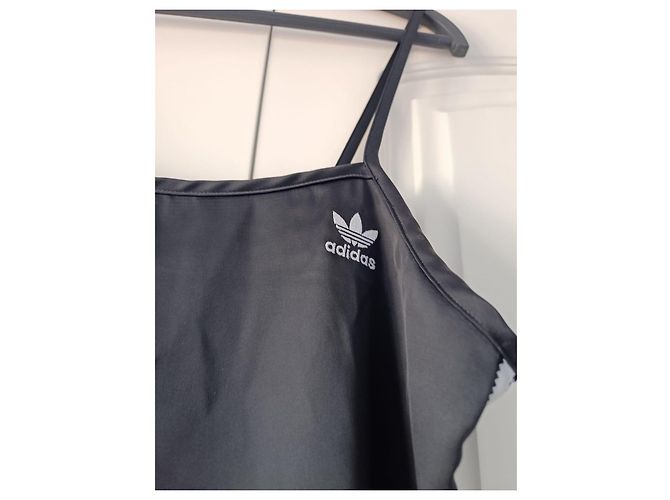 Adidas Satin Freizeitkleid Schwarz XL - Ansicht 3