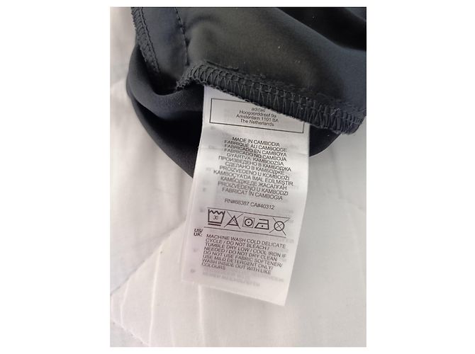 Adidas Satin Freizeitkleid Schwarz XL - Ansicht 5