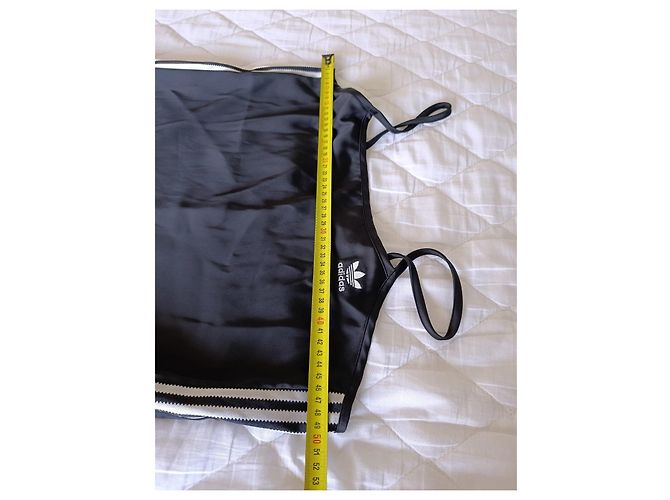 Adidas Satin Freizeitkleid Schwarz XL - Ansicht 7