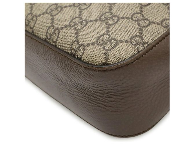 Borsa GUCCI Neo GG Supreme Marrone Rosso Beige Verde Giallo - vista 4