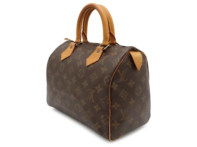 Borsa Louis Vuitton Monogram Speedy 25 Marrone Monogramma - vista 3