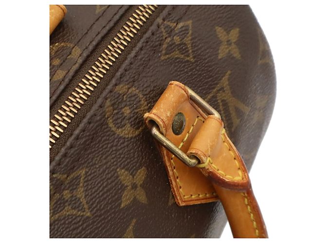 Borsa Louis Vuitton Monogram Speedy 25 Marrone Monogramma - vista 9