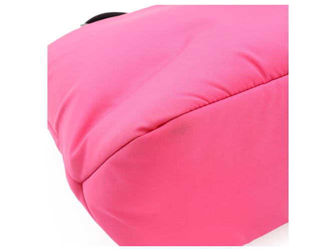 Borsa tote Prada Tessuto Soft Nero Rosa - vista 4