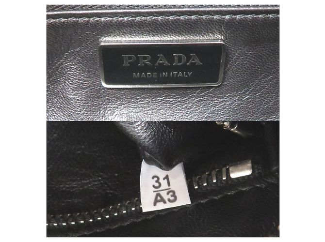 Borsa a tracolla Prada in pelle Nappa Nero - vista 6