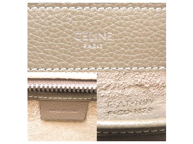 Céline Borsa a mano Celine Luggage Nano Shopper da donna Grigio - vista 7