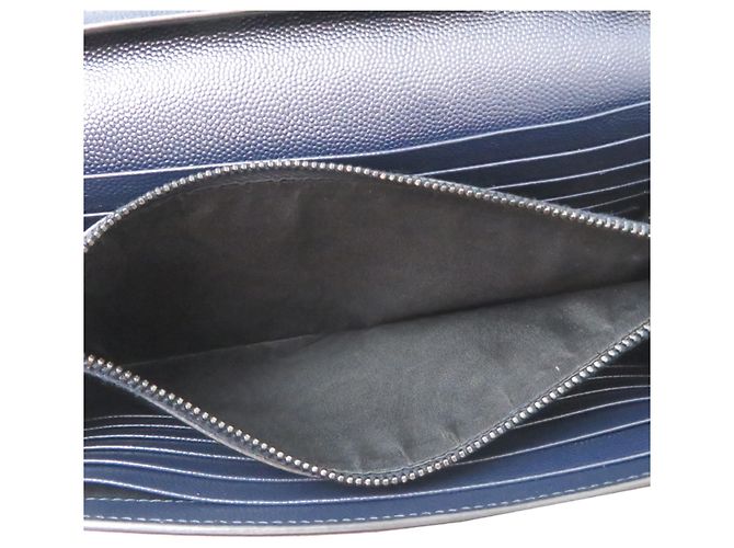 Borsa a tracolla porta carte con catena Saint Laurent Paris da donna Blu navy - vista 7