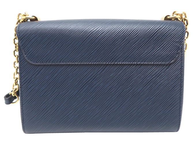 Borsa a tracolla Louis Vuitton Twist MM da donna Blu navy - vista 2