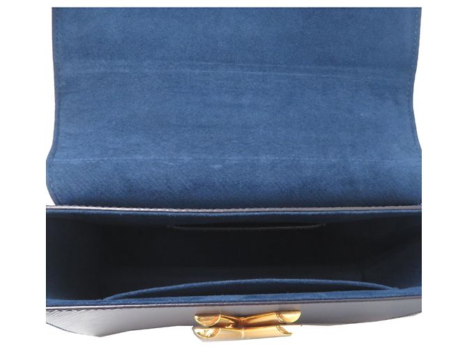 Borsa a tracolla Louis Vuitton Twist MM da donna Blu navy - vista 6
