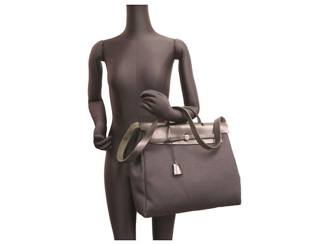 Hermès Borsa Hermes Herbag GM Nero - vista 8